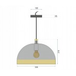 Loft Fox Metaal Industriële Gouden Hanglamp